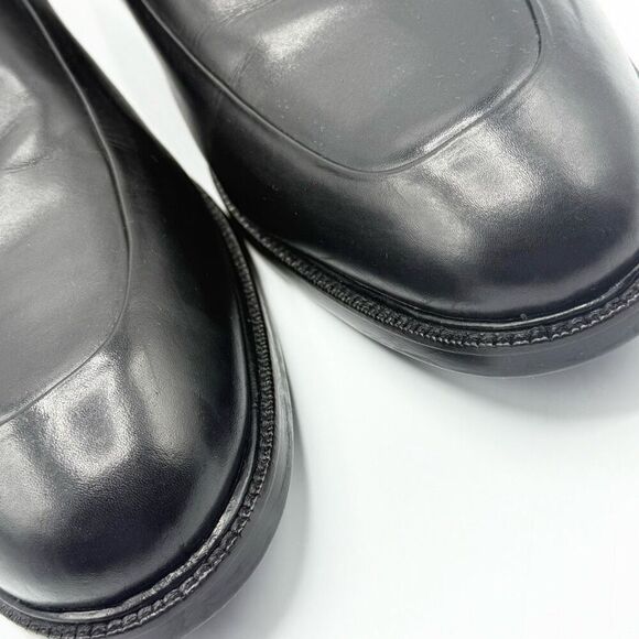 COLE HAAN GRAND OS Men's Dress Shoes Moc Toe Loafers Black Leather - US 15 Wide - Picture 3 of 13